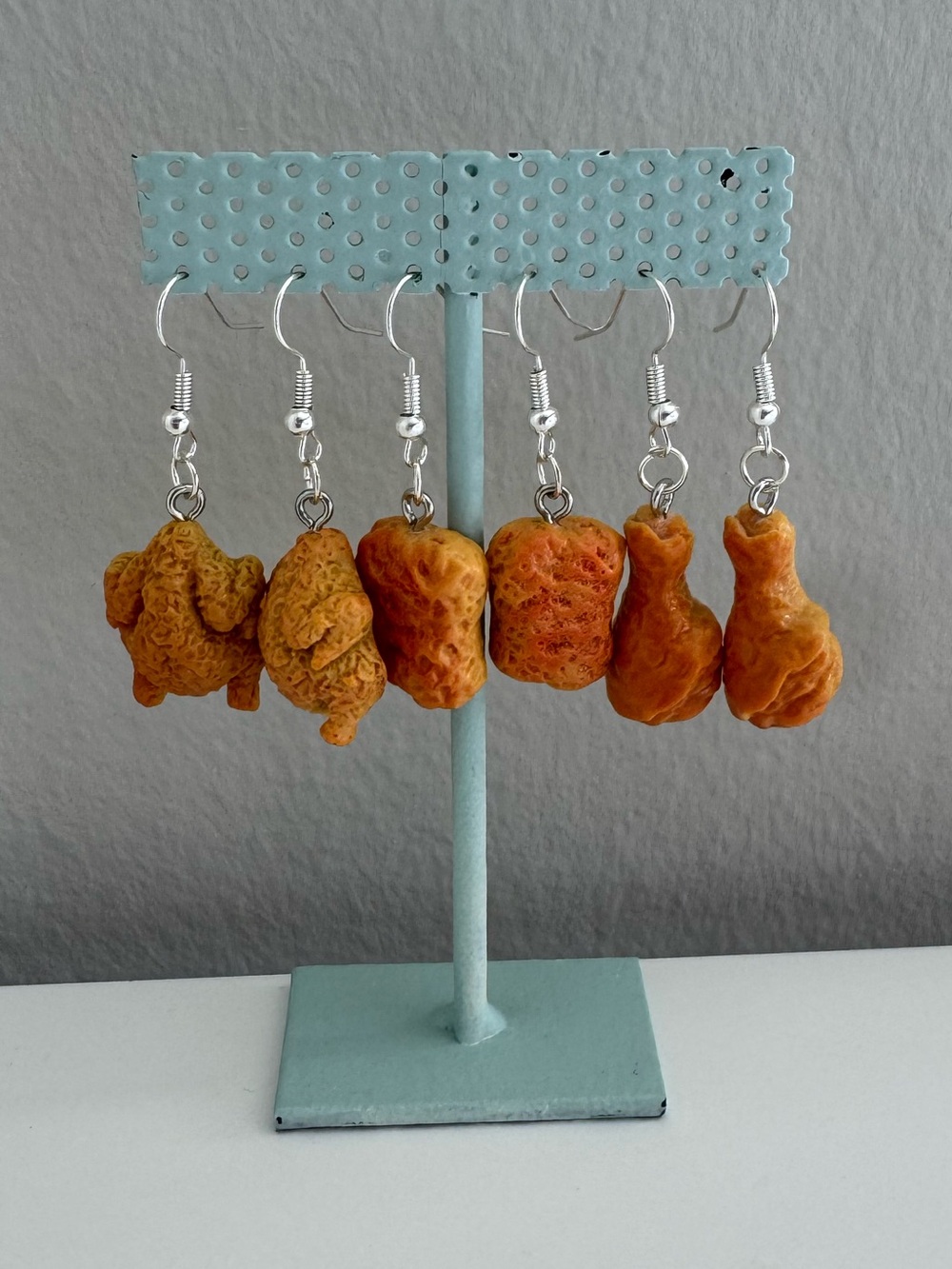 NWT Chicken Nugget Earrings | Funny Food Novelty Dangle Earrings